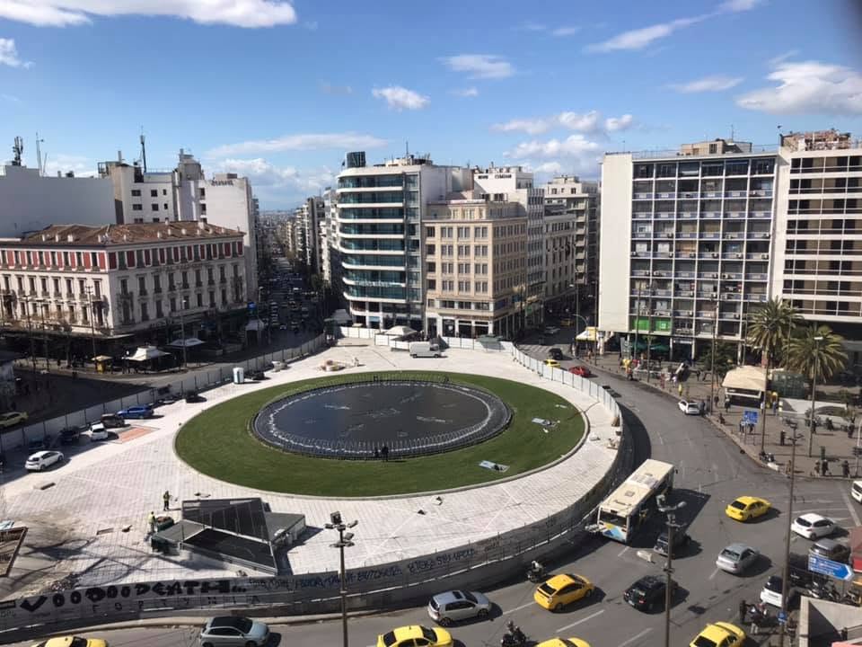 Πανοραμική άποψη της Πλατείας Ομονοίας στην Αθήνα